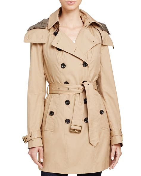 burberry hooded cotton trench coat|burberry trench coat removable lining.